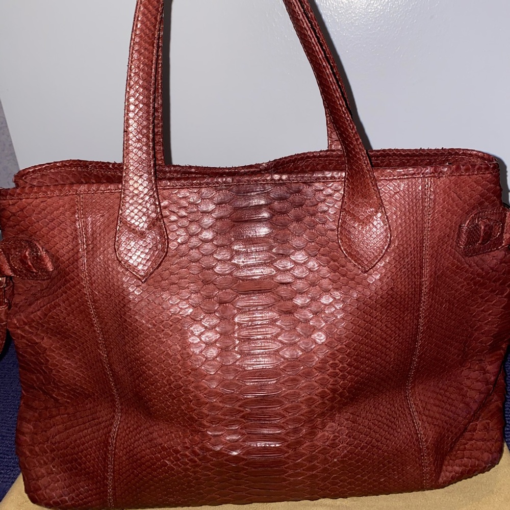Python Skin Tote by Ximena Kavalekas - Real Snake